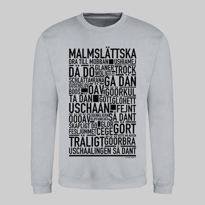 Malmslättska Dialekt Text Sweatshirt