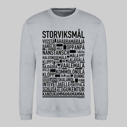 Storviksmål Dialekt Text Sweatshirt