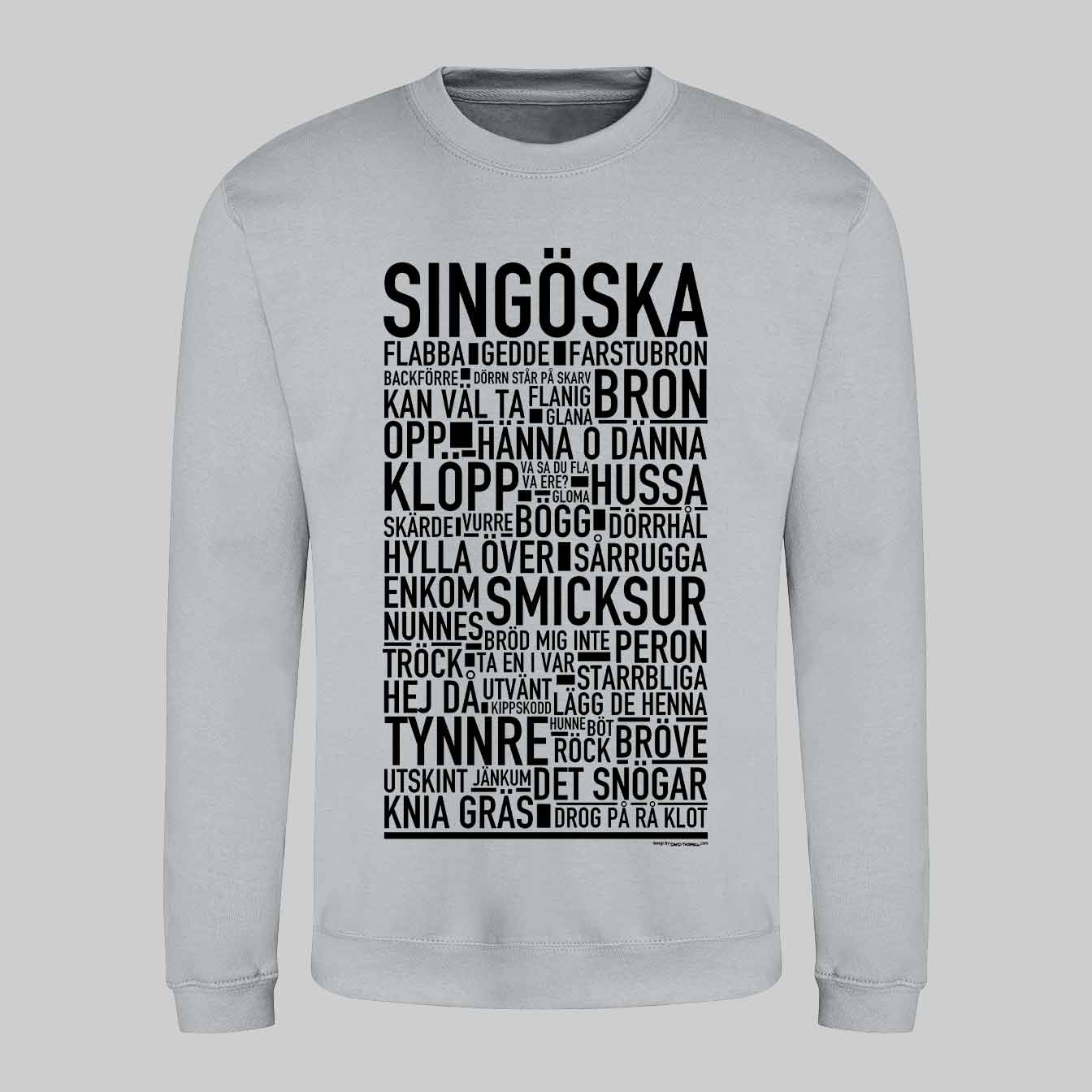 Singöska Dialekt Text Sweatshirt