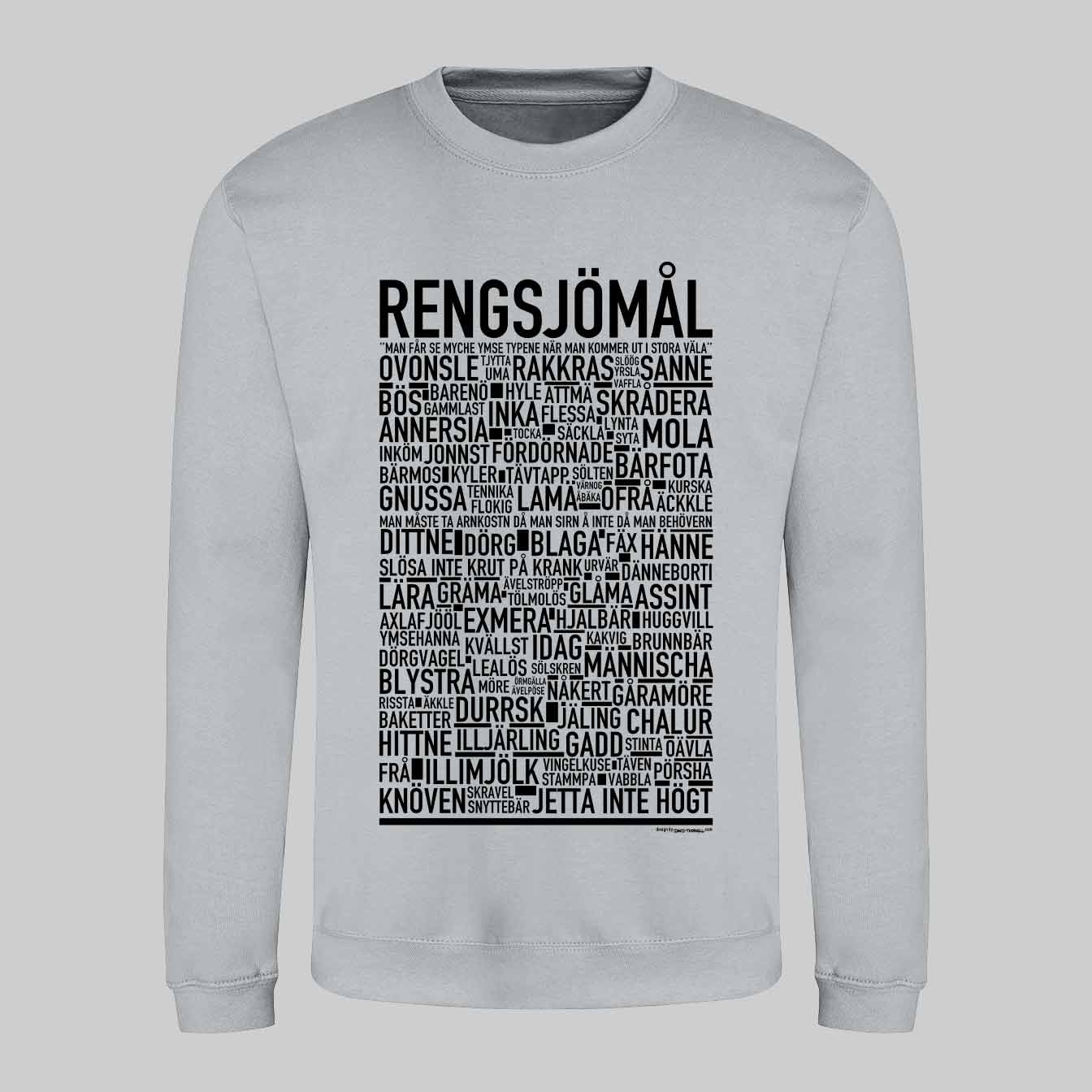 Regnsjömål Dialekt Text Sweatshirt