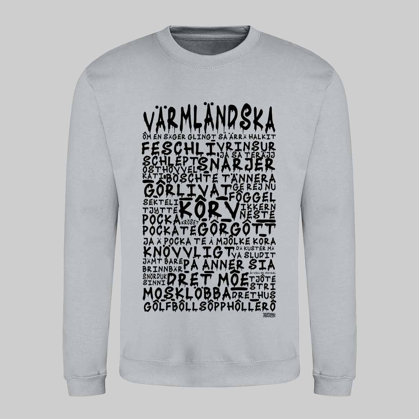Värmländska Graffiti Dialekt Sweatshirt