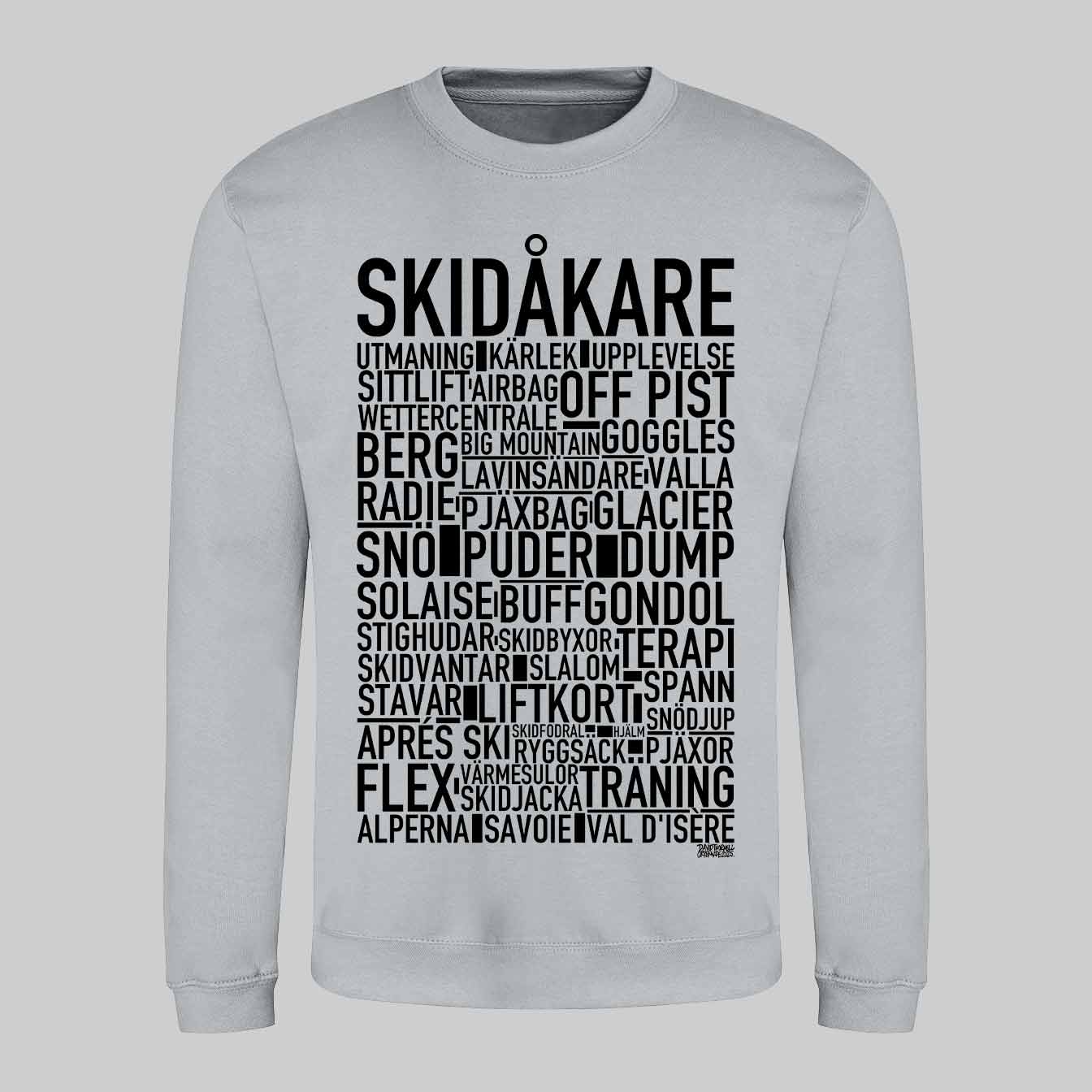 Skidåkare Text Sweatshirt