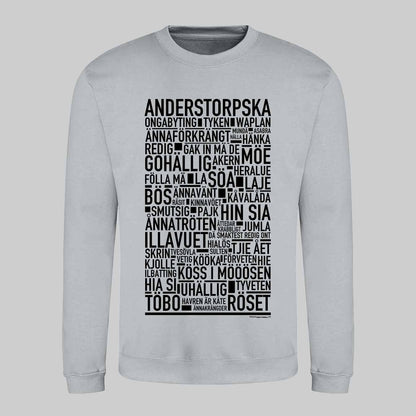 Anderstorpska Dialekt Text Sweatshirt