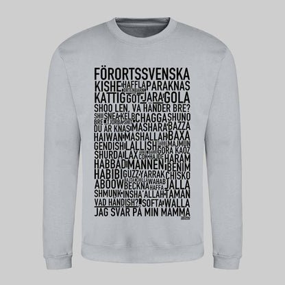 Förortssvenska Dialekt Text Sweatshirt