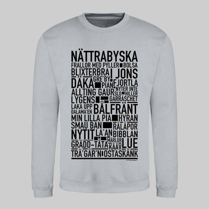 Nättrabyska Dialekt Text Sweatshirt