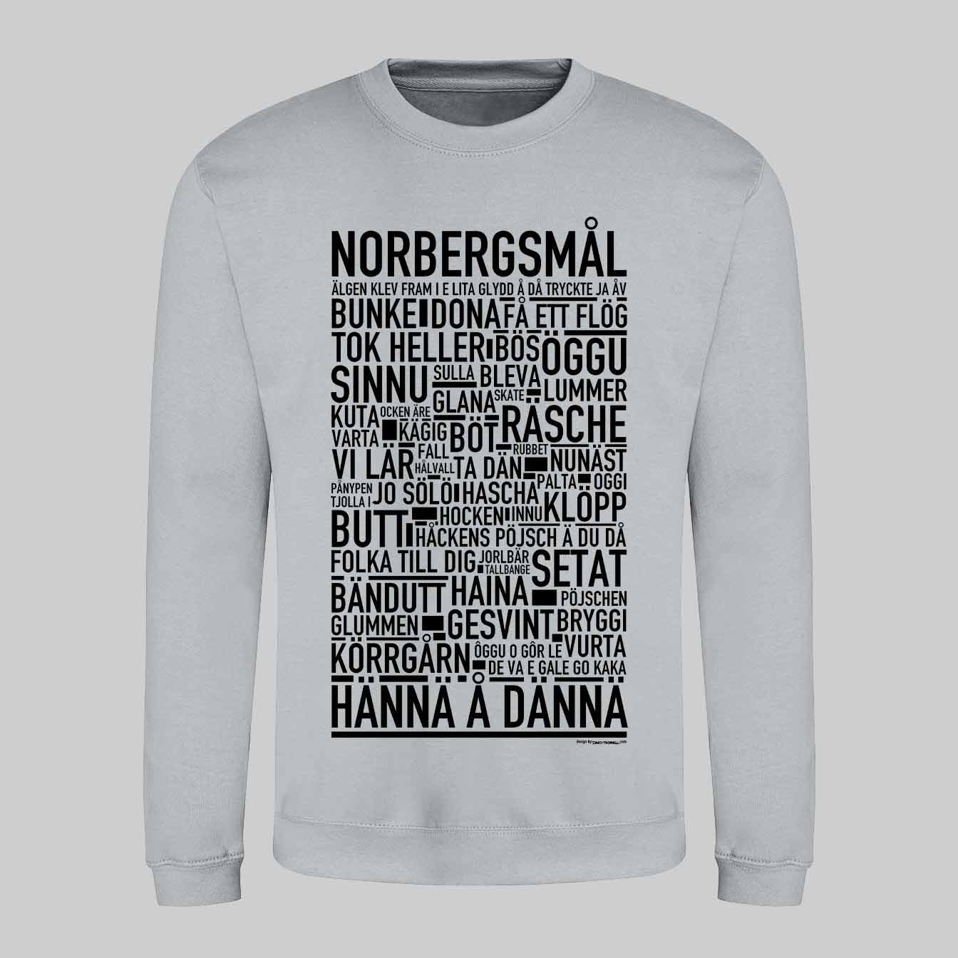 Norbergsmål Dialekt Text Sweatshirt