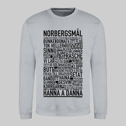 Norbergsmål Dialekt Text Sweatshirt