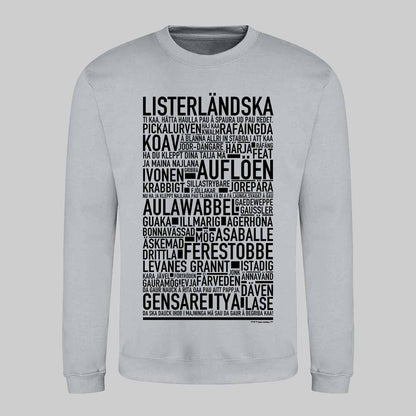 Listerländska Dialekt Text Sweatshirt