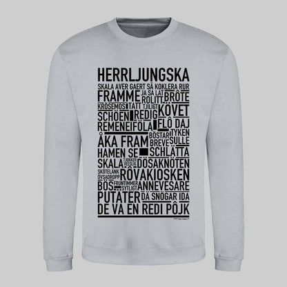 Herrljungska Dialekt Text Sweatshirt