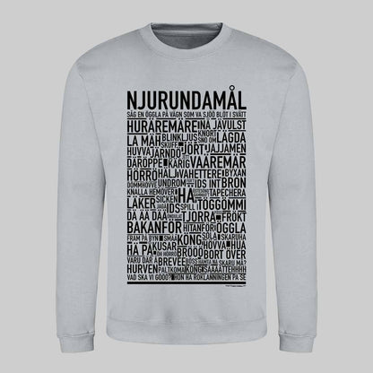 Njurundamål Dialekt Text Sweatshirt