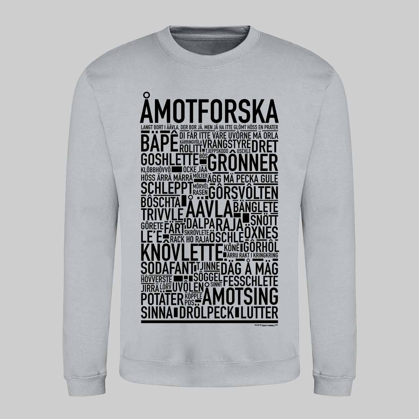 Åmotforska Dialekt Text Sweatshirt