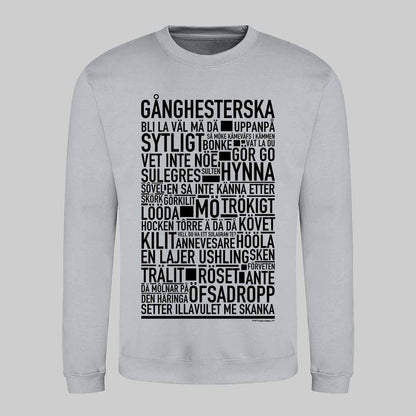 Gånghesterska Dialekt Text Sweatshirt