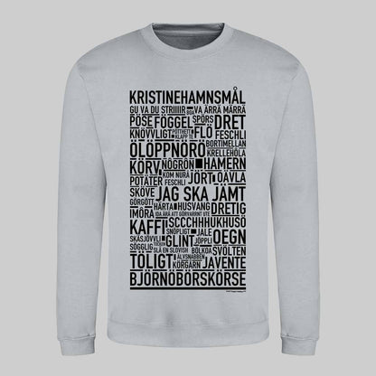 Kristinehamnsmål Dialekt Text Sweatshirt