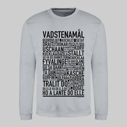 Vadstenamål Dialekt Text Sweatshirt
