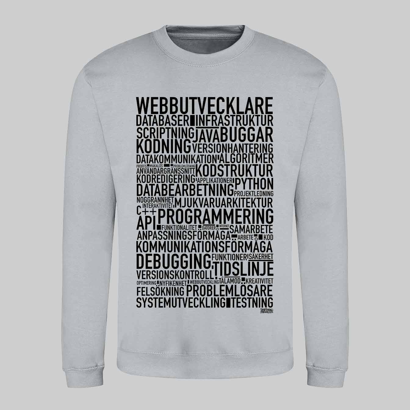 Webbutvecklare Text Sweatshirt