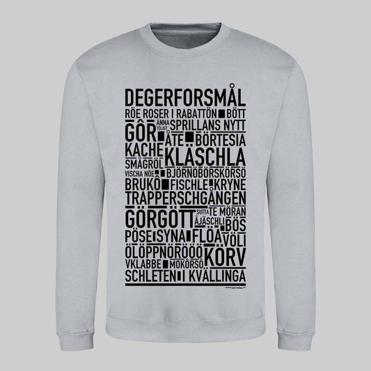Degerforsmål Dialekt Text Sweatshirt