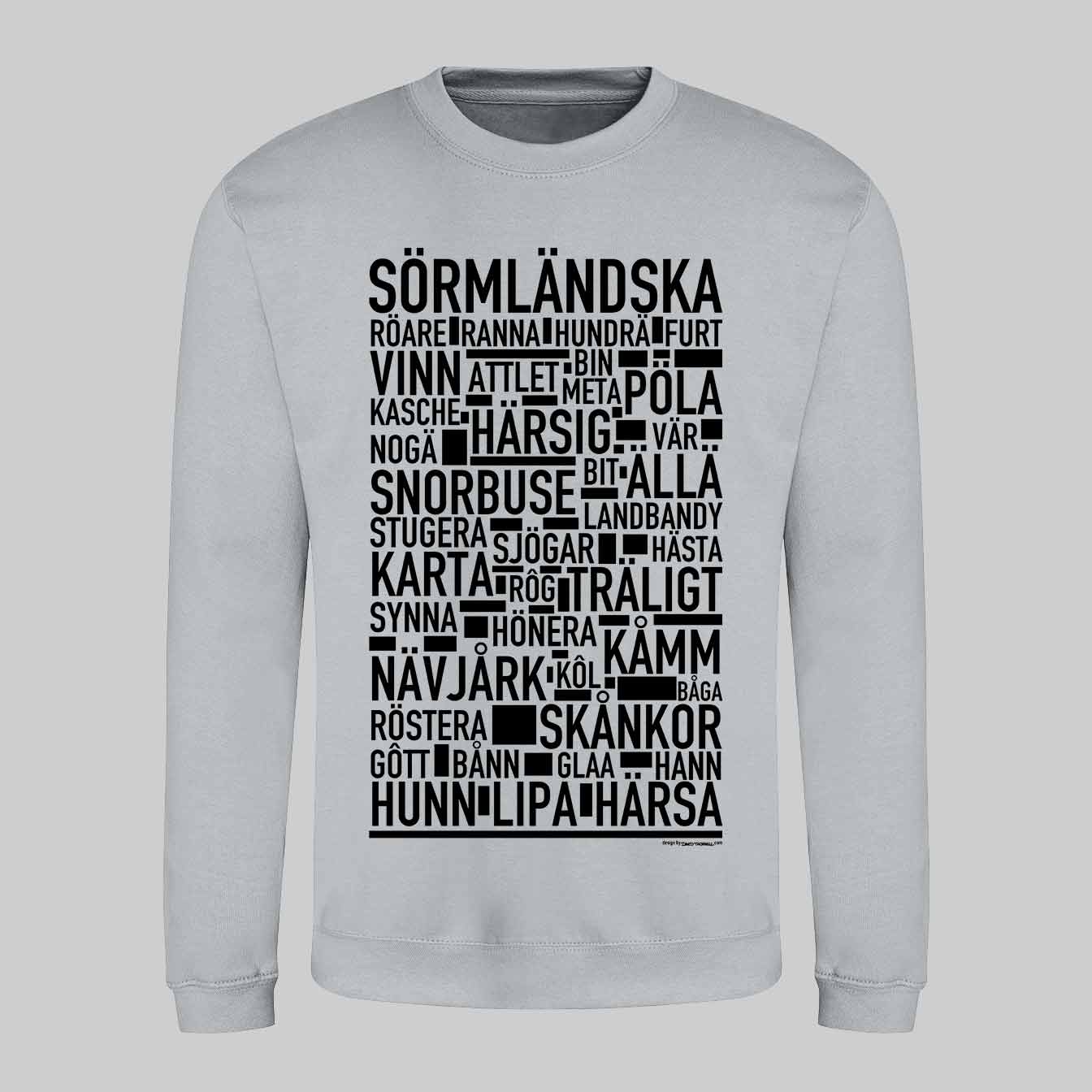 Sörmländska Dialekt Text Sweatshirt