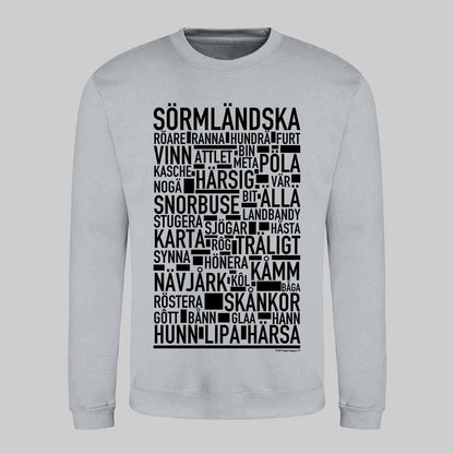 Sörmländska Dialekt Text Sweatshirt