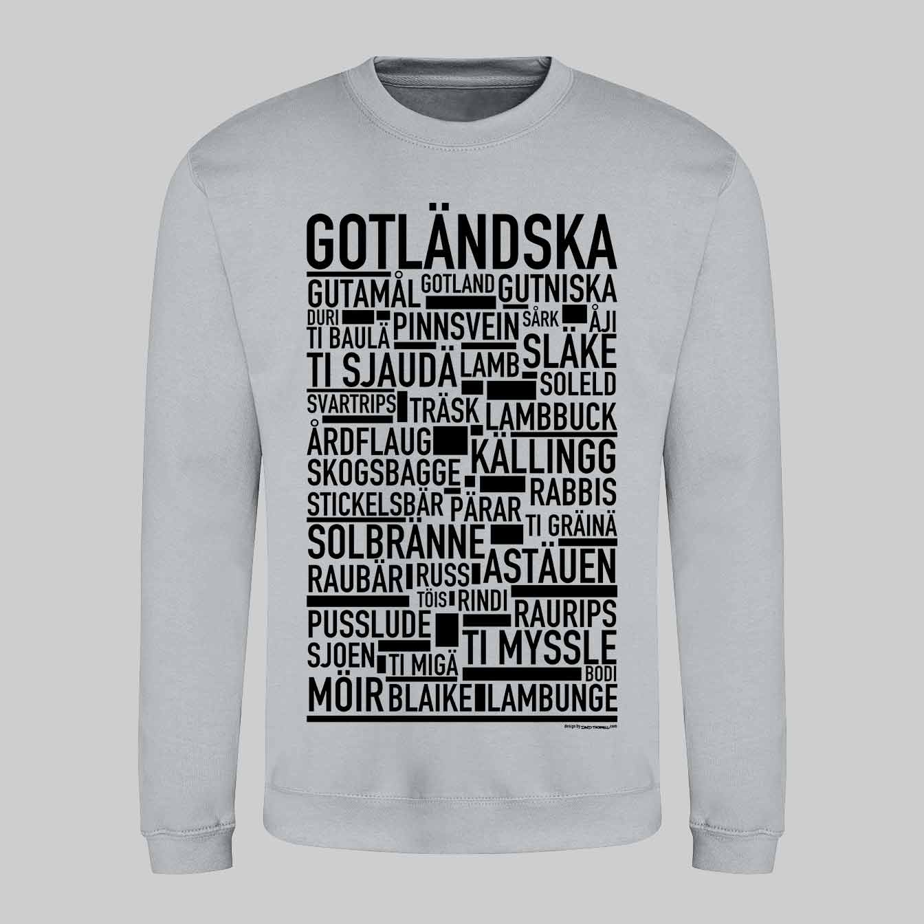 Gotländska Dialekt Text Sweatshirt