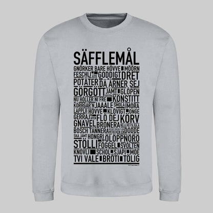 Säfflemål Dialekt Text Sweatshirt