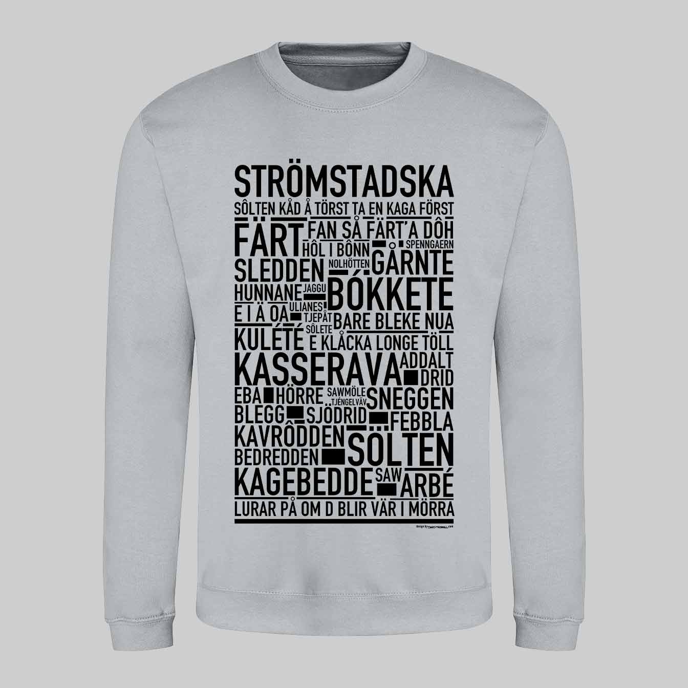 Strömstadska Dialekt Text Sweatshirt