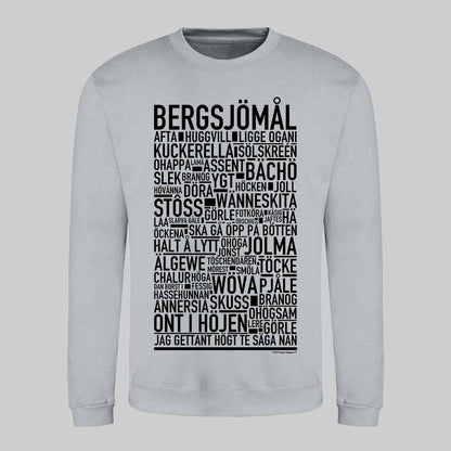 Bergsjömål Dialekt Text Sweatshirt