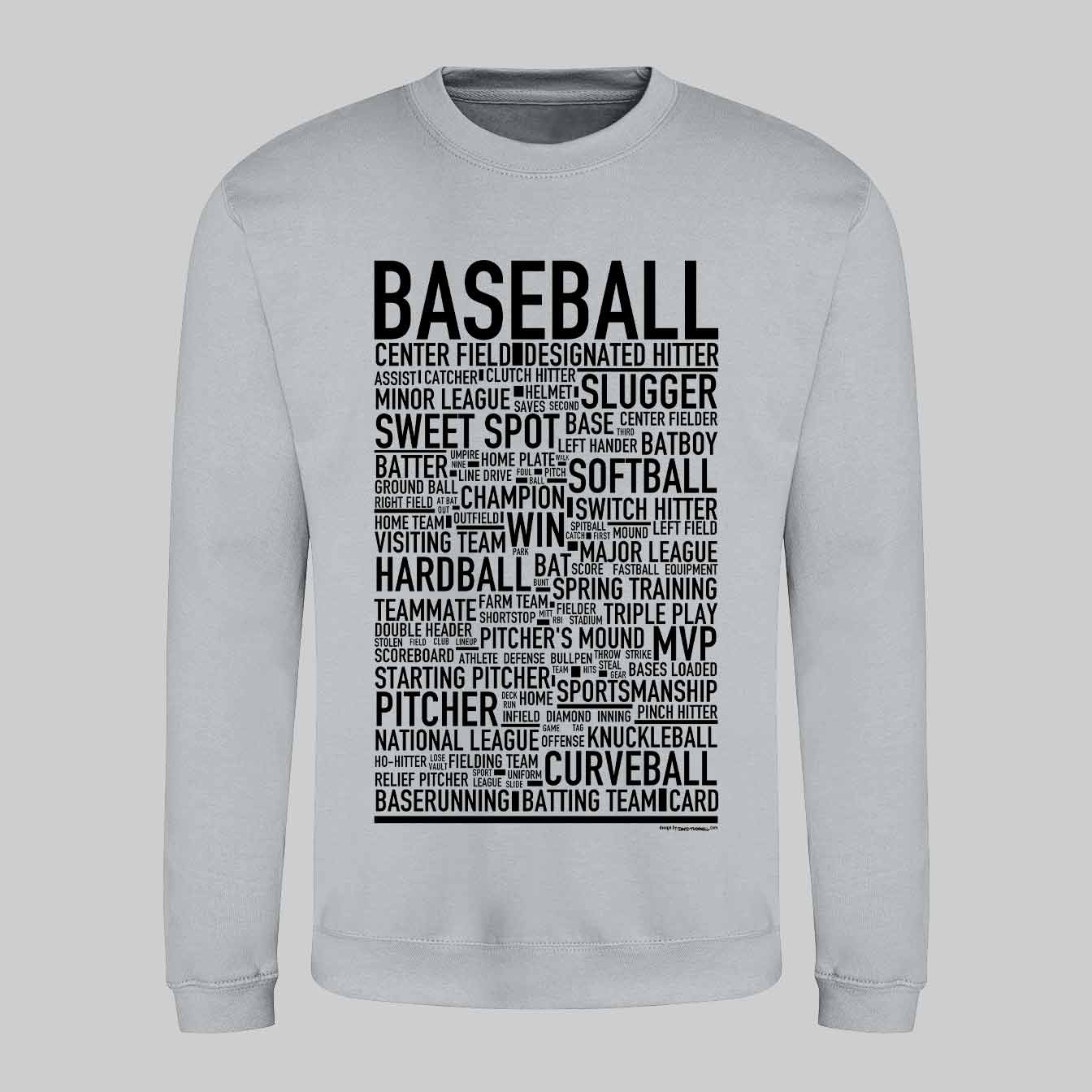 Baseball Text Sweatshirt