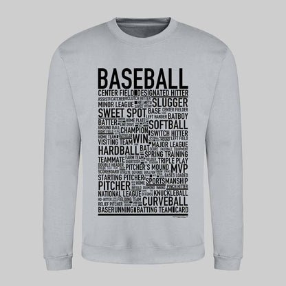 Baseball Text Sweatshirt