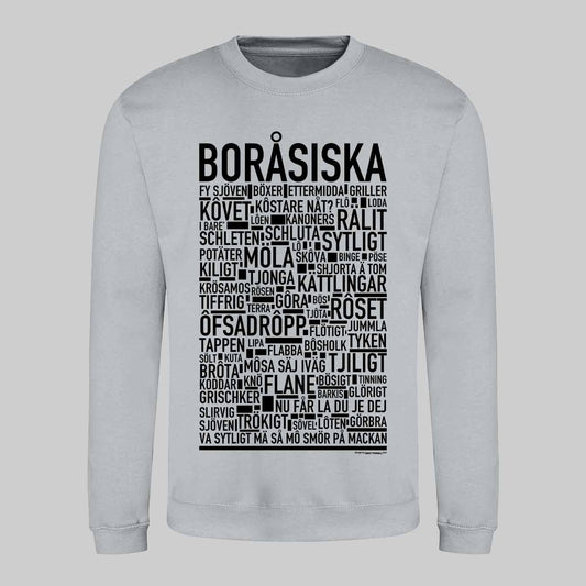 Boråsiska Dialekt Text Sweatshirt