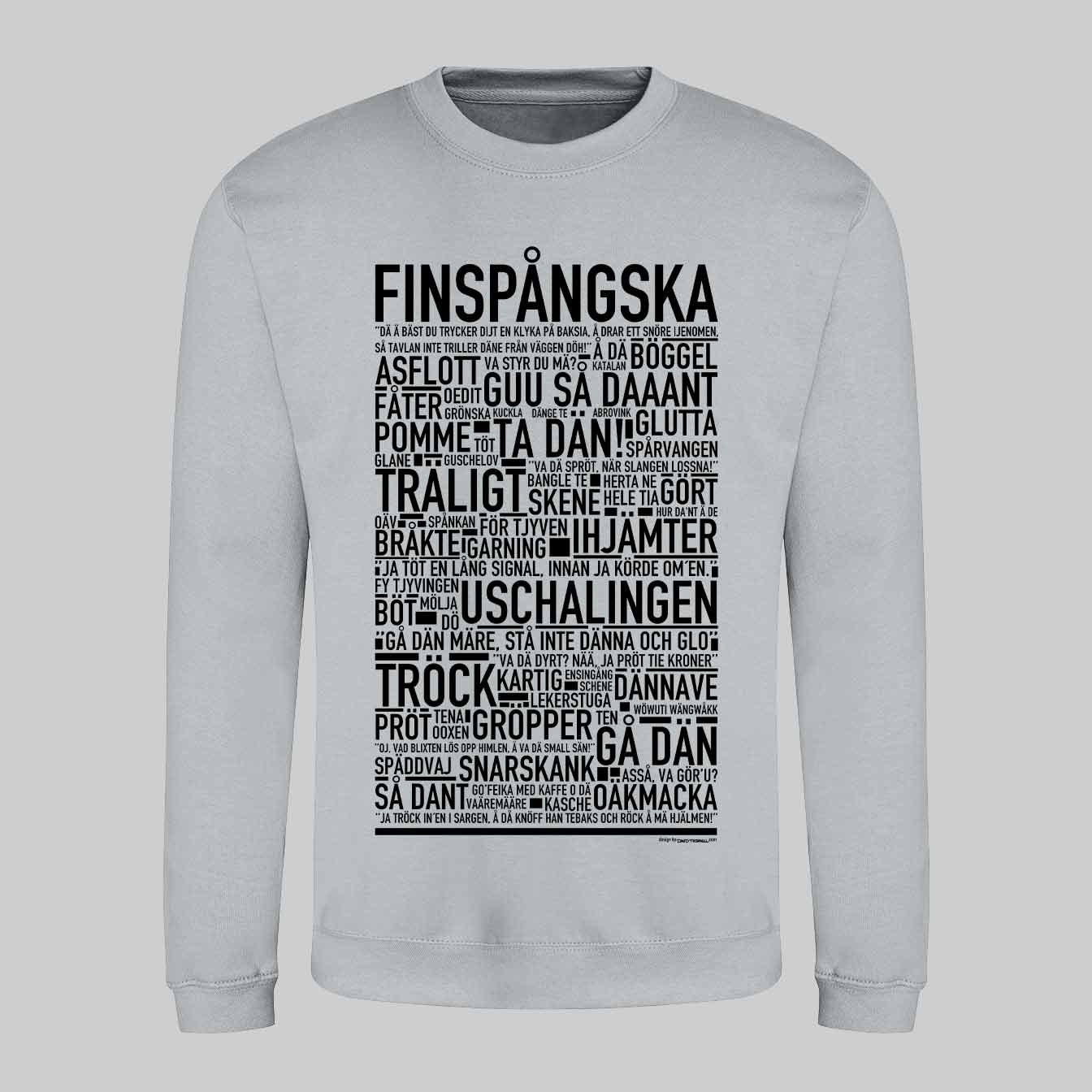 Finspångska Dialekt Text Sweatshirt