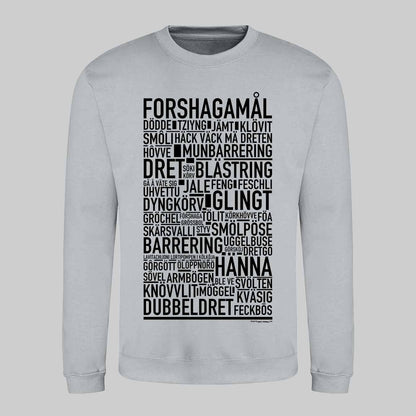 Forshagamål Dialekt Text Sweatshirt