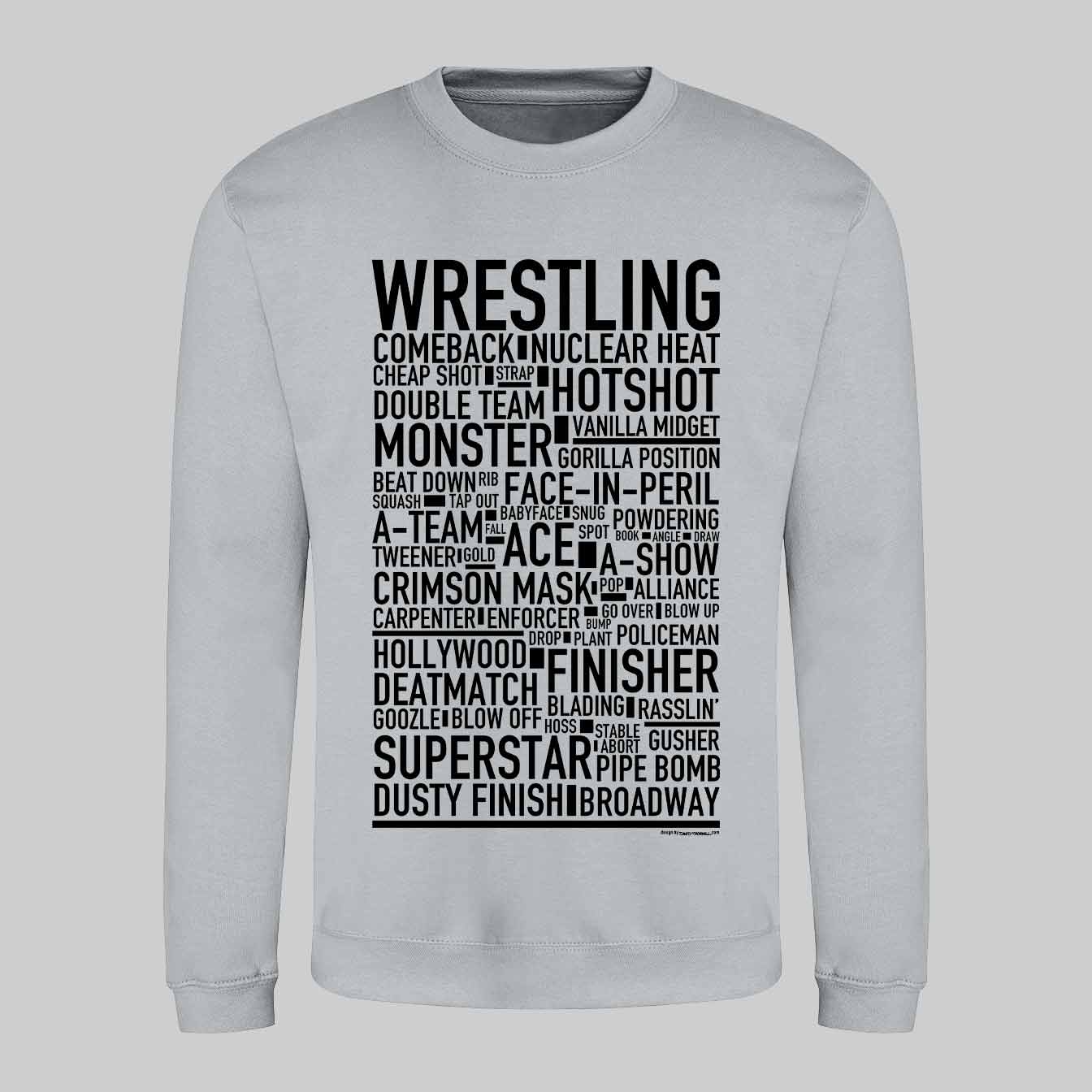 Wrestling Text Sweatshirt