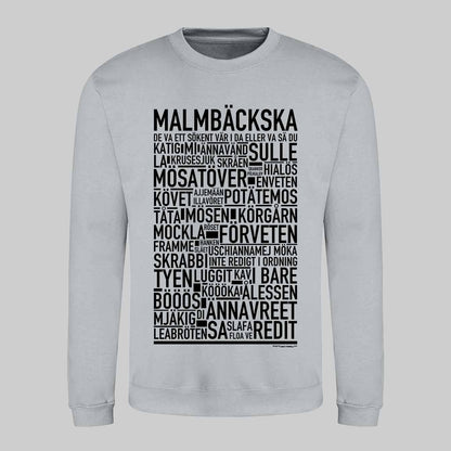 Malmbäckska Dialekt Text Sweatshirt