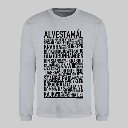 Alvestamål Dialekt Text Sweatshirt