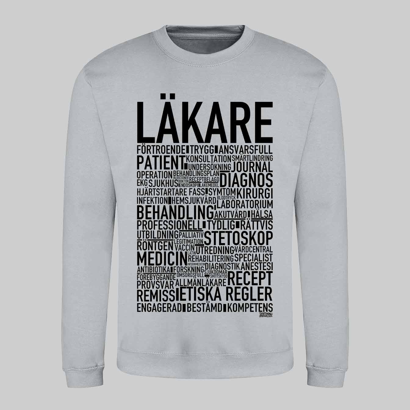Läkare 2025 Text Sweatshirt