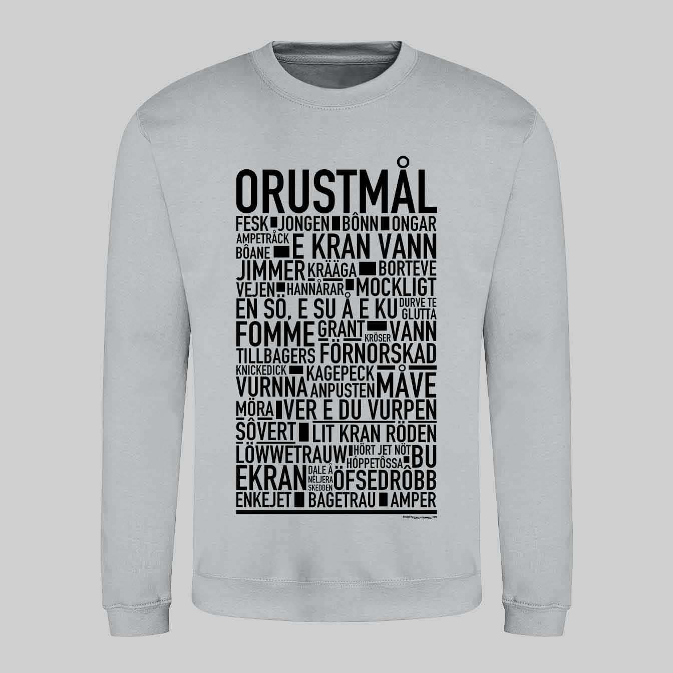 Orustmål Dialekt Text Sweatshirt