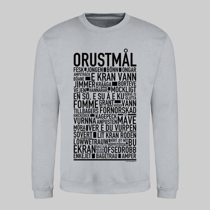 Orustmål Dialekt Text Sweatshirt