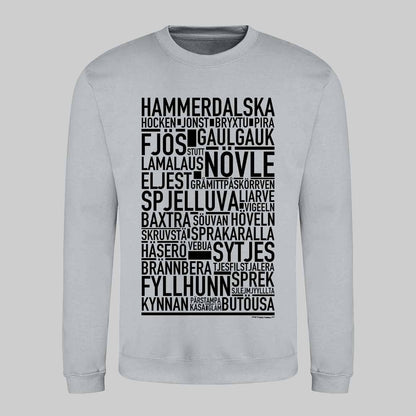 Hammerdalska Dialekt Text Sweatshirt
