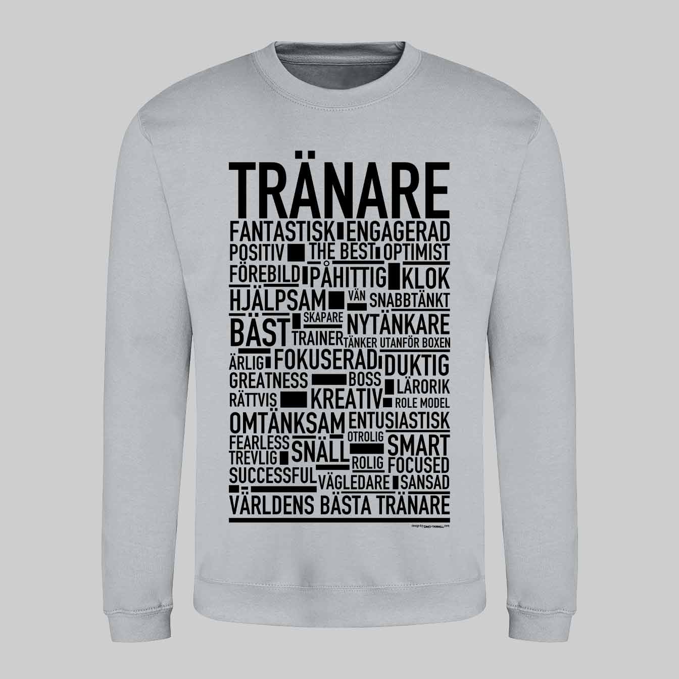 Tränare Text Sweatshirt