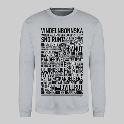 Vindelnbonnska Dialekt Text Sweatshirt