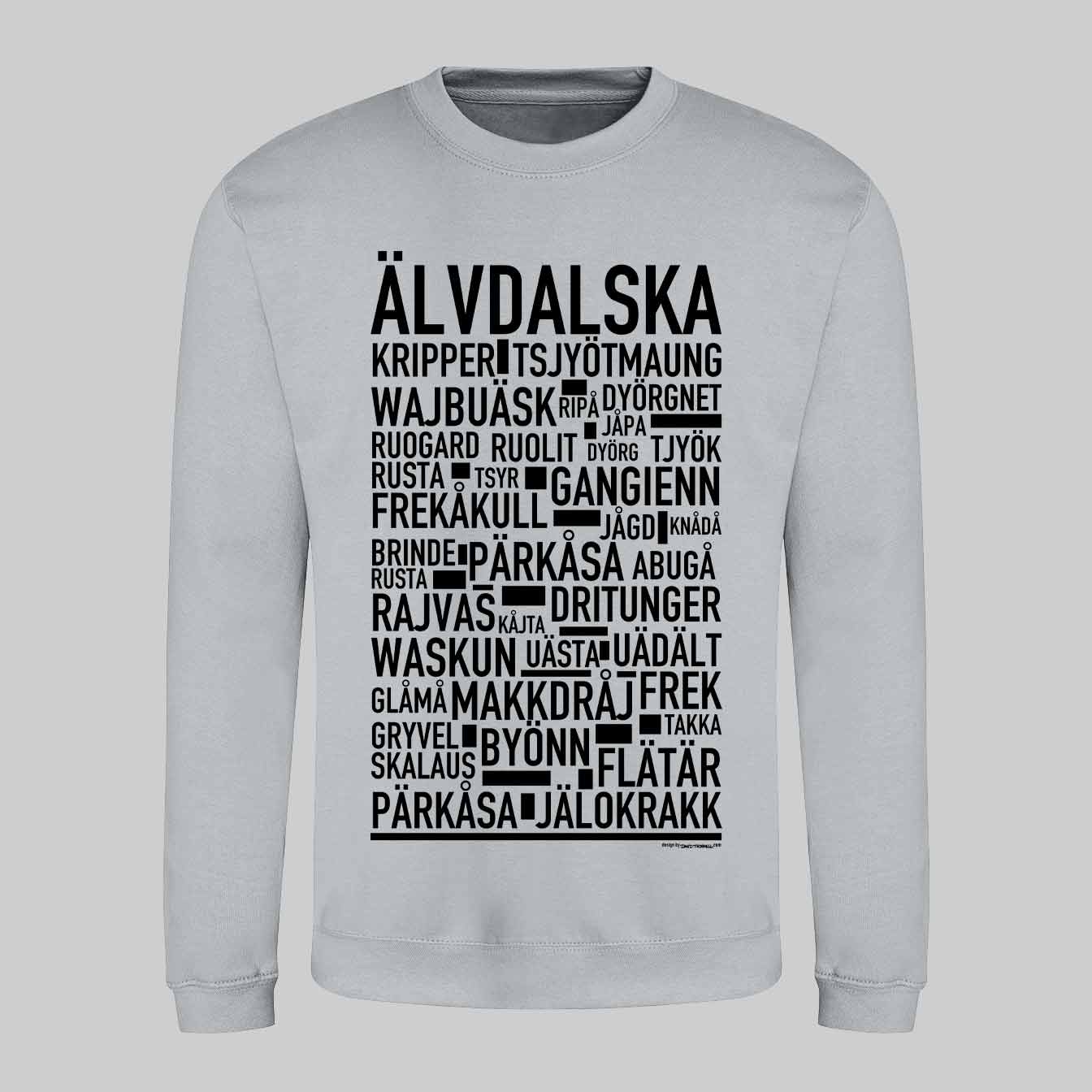 Älvdalska Dialekt Text Sweatshirt