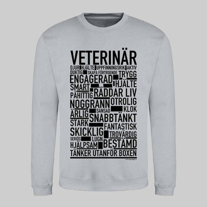 Veterinär Text Sweatshirt