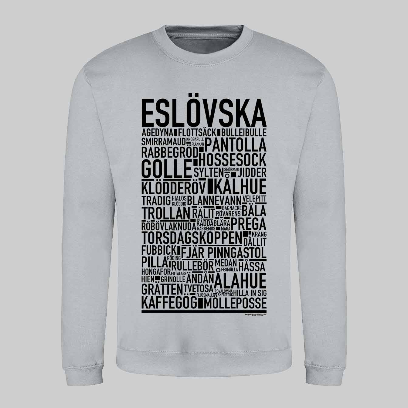 Eslövska Dialekt Text Sweatshirt