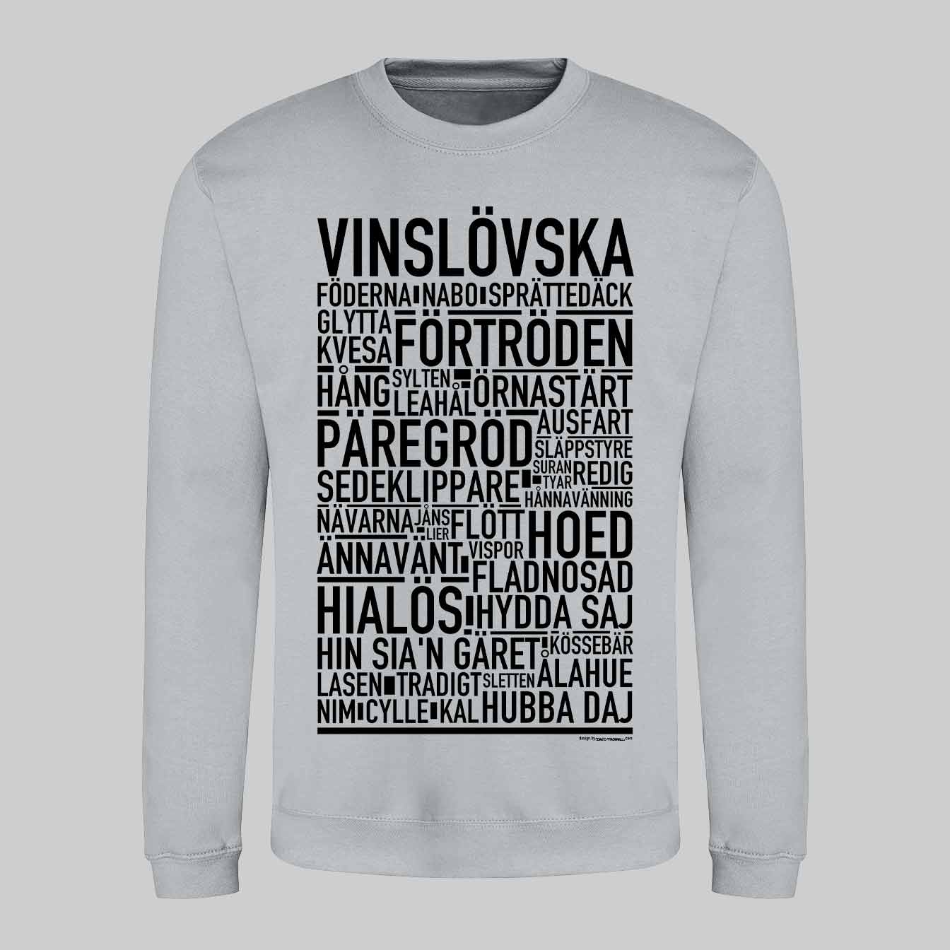 Vinslövska Dialekt Text Sweatshirt