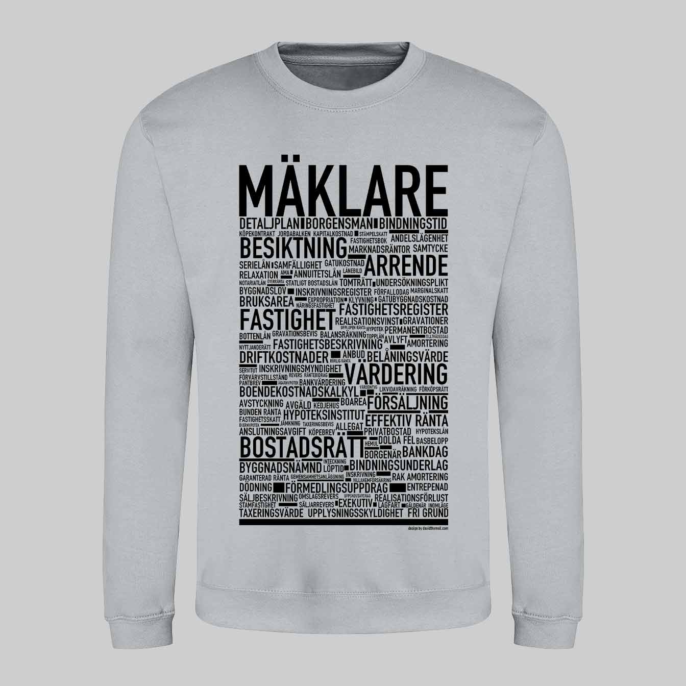 Mäklare Text Sweatshirt
