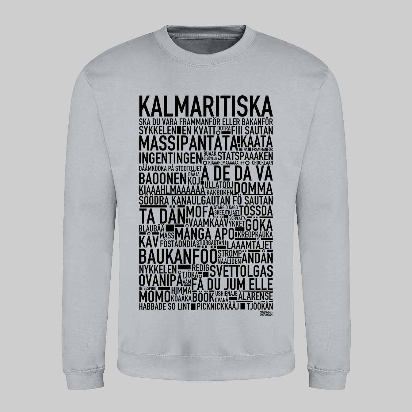 Kalmaritiska Dialekt Text Sweatshirt