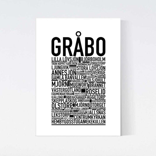 Gråbo Text Poster