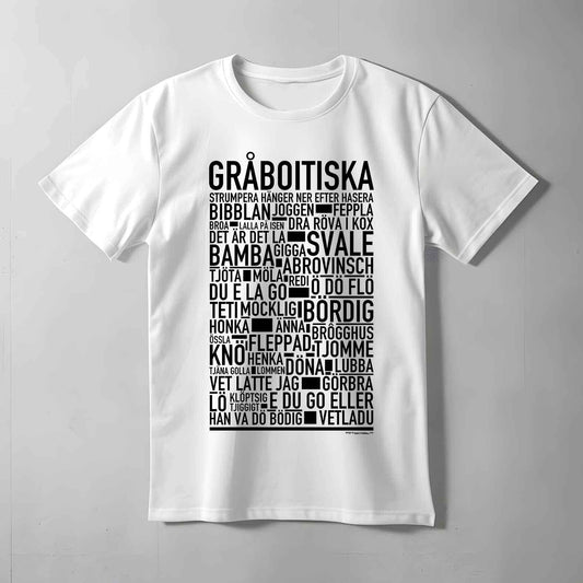 Gråboitiska Dialekt Text T-shirt