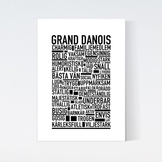 Grand Danois Text Poster