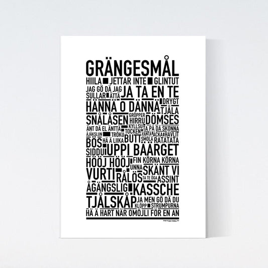 Grängesmål Dialekt Text Poster